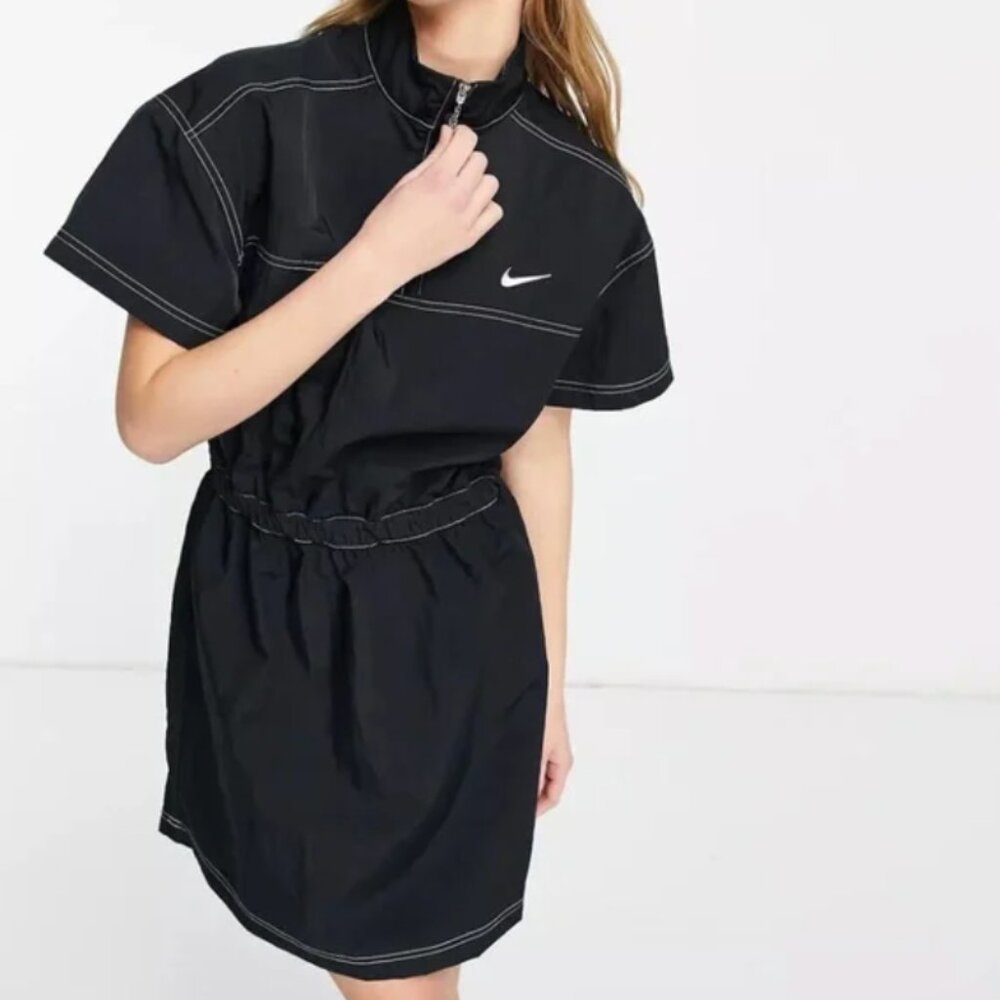 Nike Swoosh Half Zip Dress, Size M